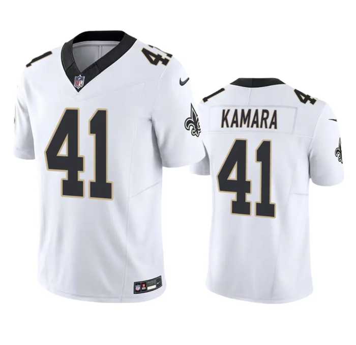 Men & Women & Youth New Orleans Saints #41 Alvin Kamara White 2023 F.U.S.E. Vapor Untouchable Limited Stitched Jersey